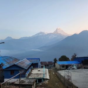 New road construction near Ulleri affecting the traditional Ghorepani Poon Hill trek route, Nepal